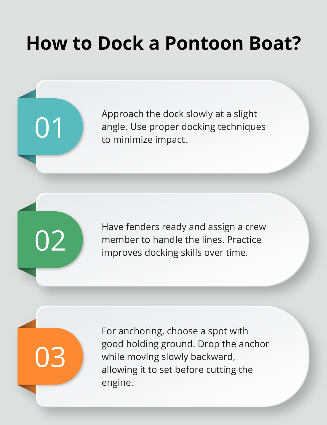 Infographic: How to Dock a Pontoon Boat?