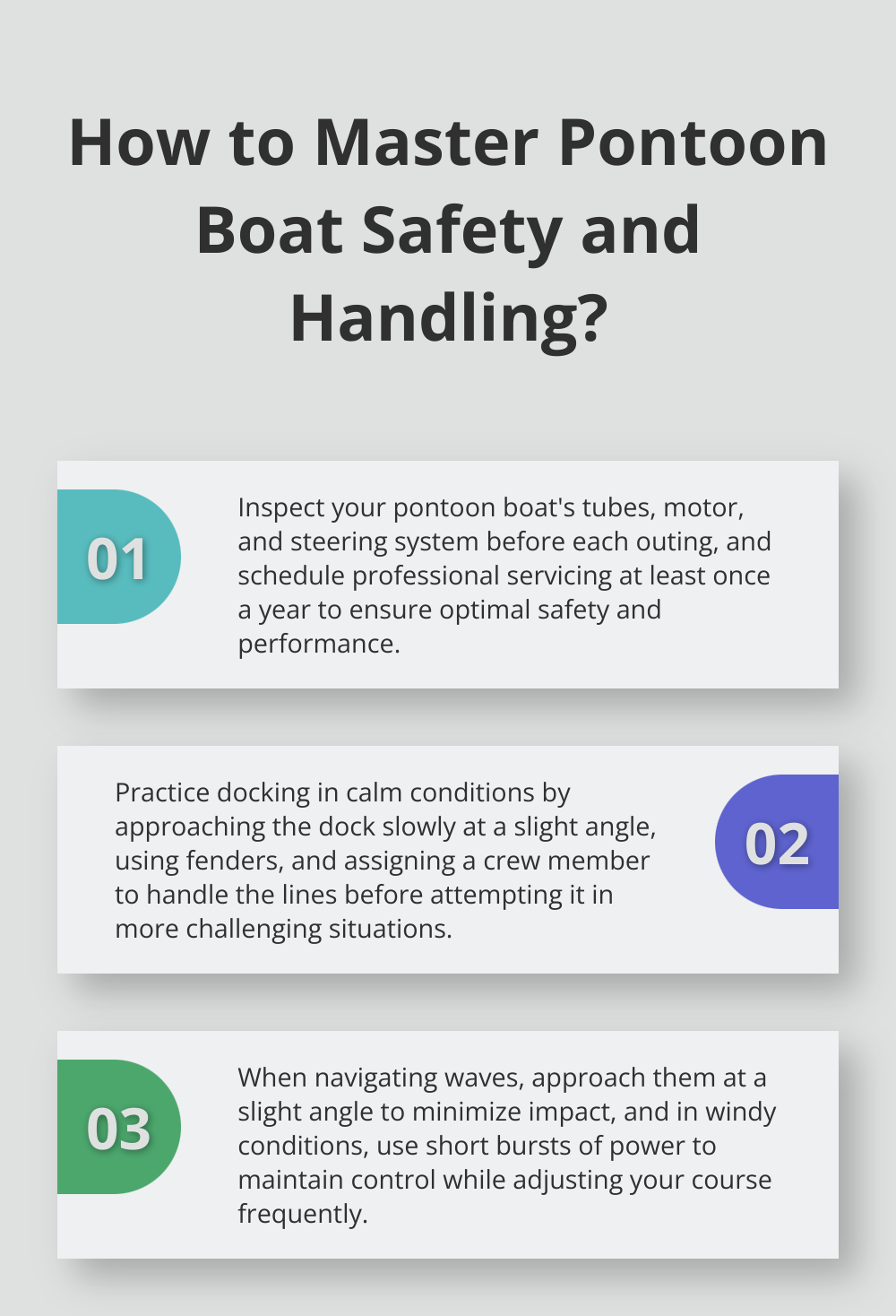 Infographic: How to Master Pontoon Boat Safety and Handling? - learn how to drive a pontoon boat