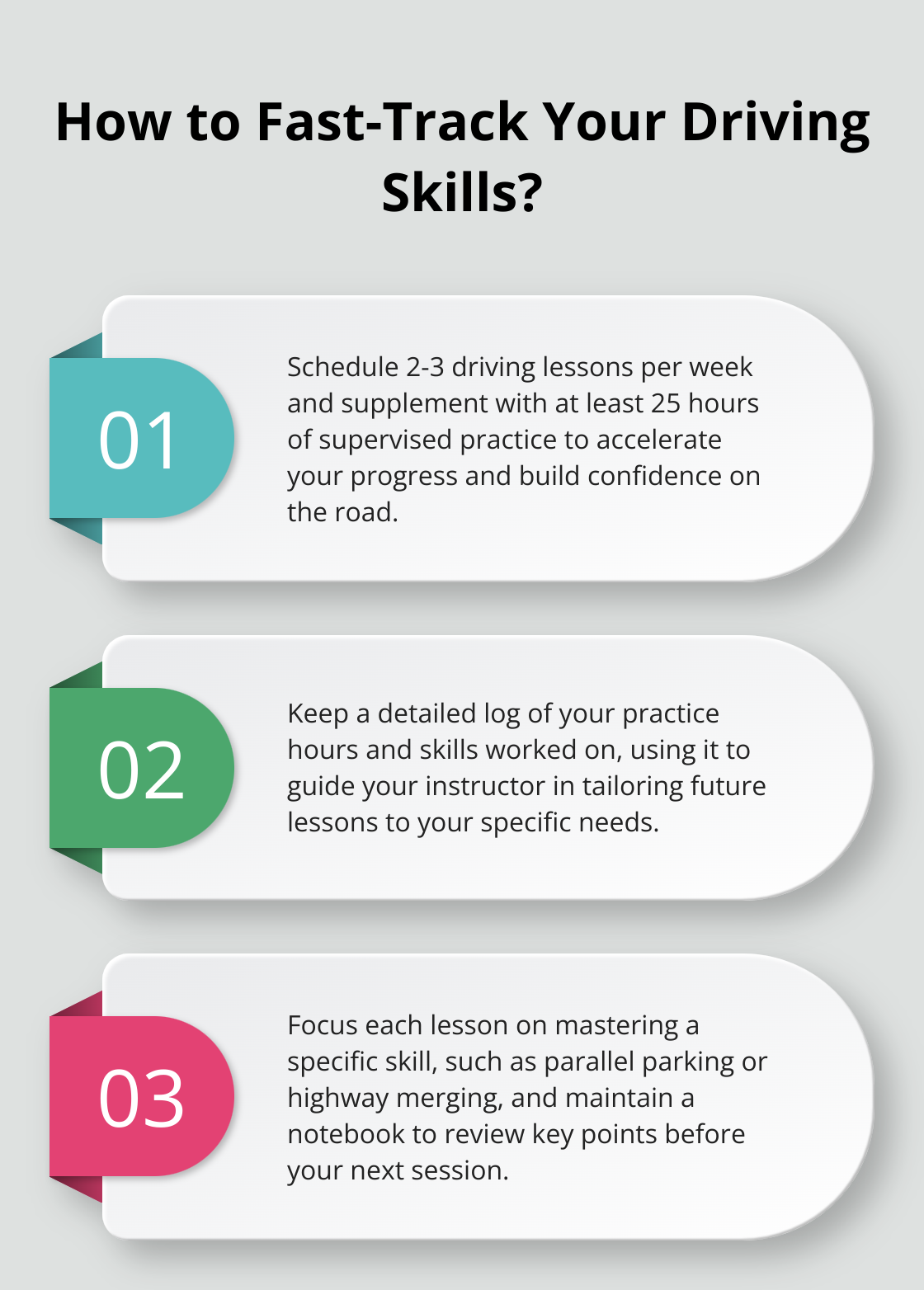 Infographic: How to Fast-Track Your Driving Skills? - how many lessons to learn to drive automatic