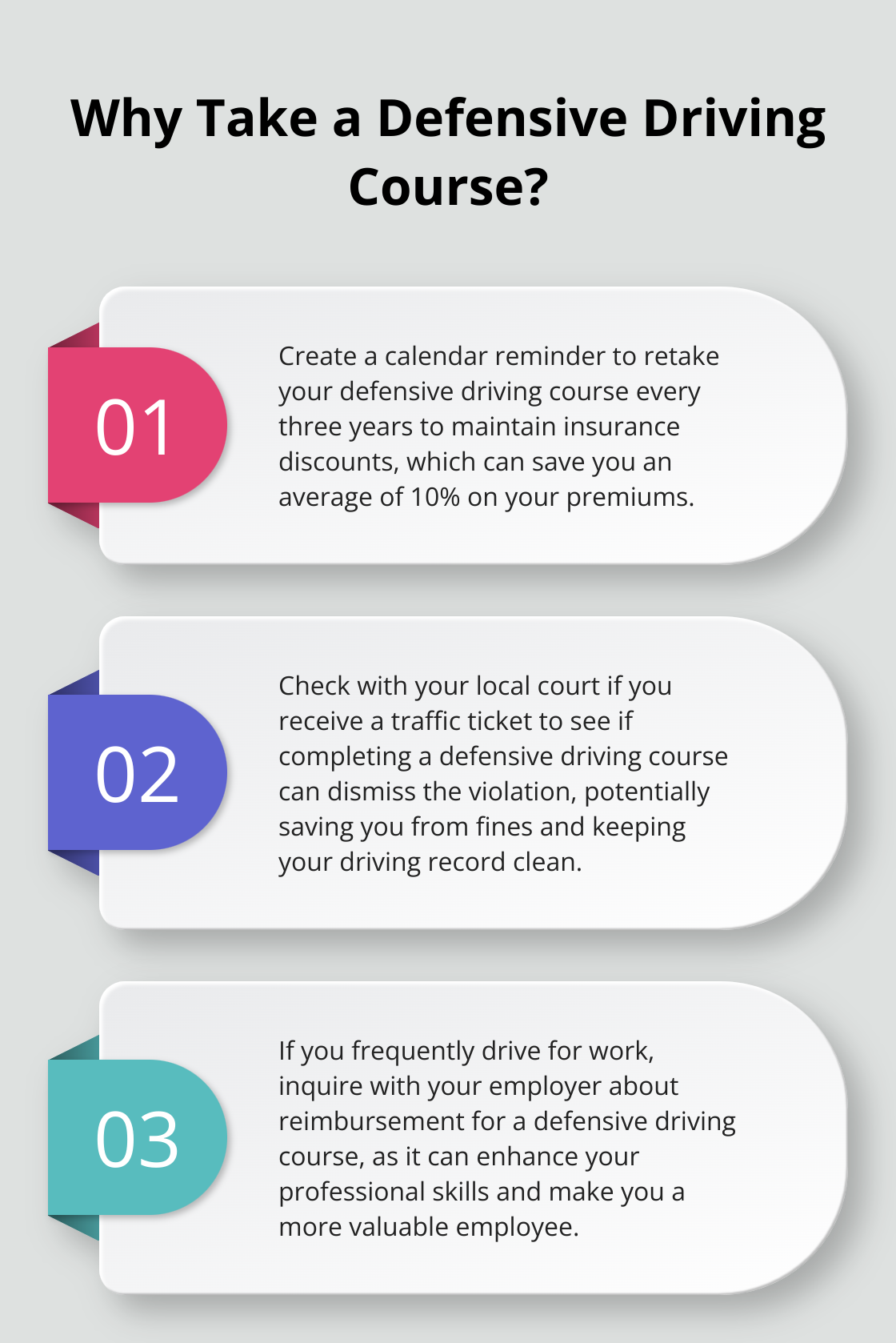 Infographic: Why Take a Defensive Driving Course?