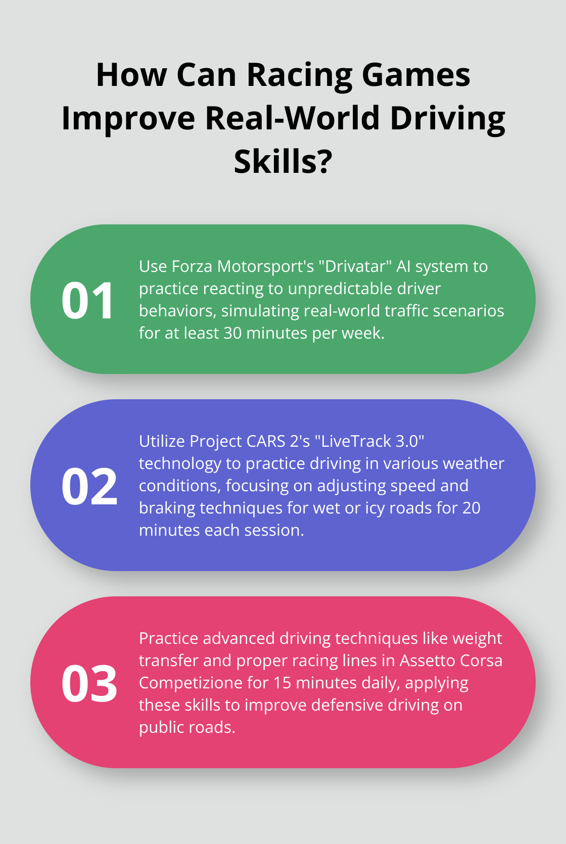 Infographic: How Can Racing Games Improve Real-World Driving Skills? - learn to drive simulator xbox