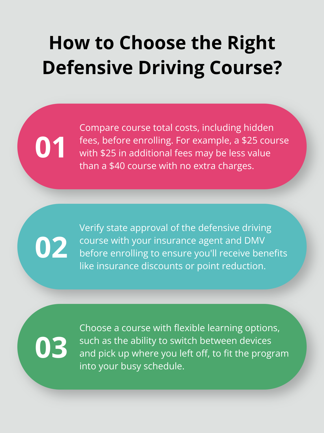 Infographic: How to Choose the Right Defensive Driving Course?