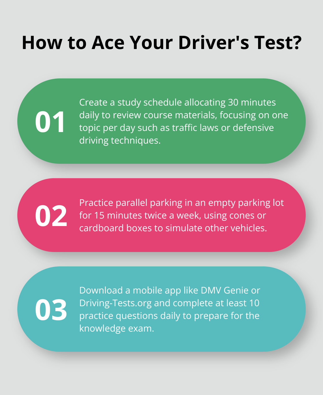 Infographic: How to Ace Your Driver's Test?