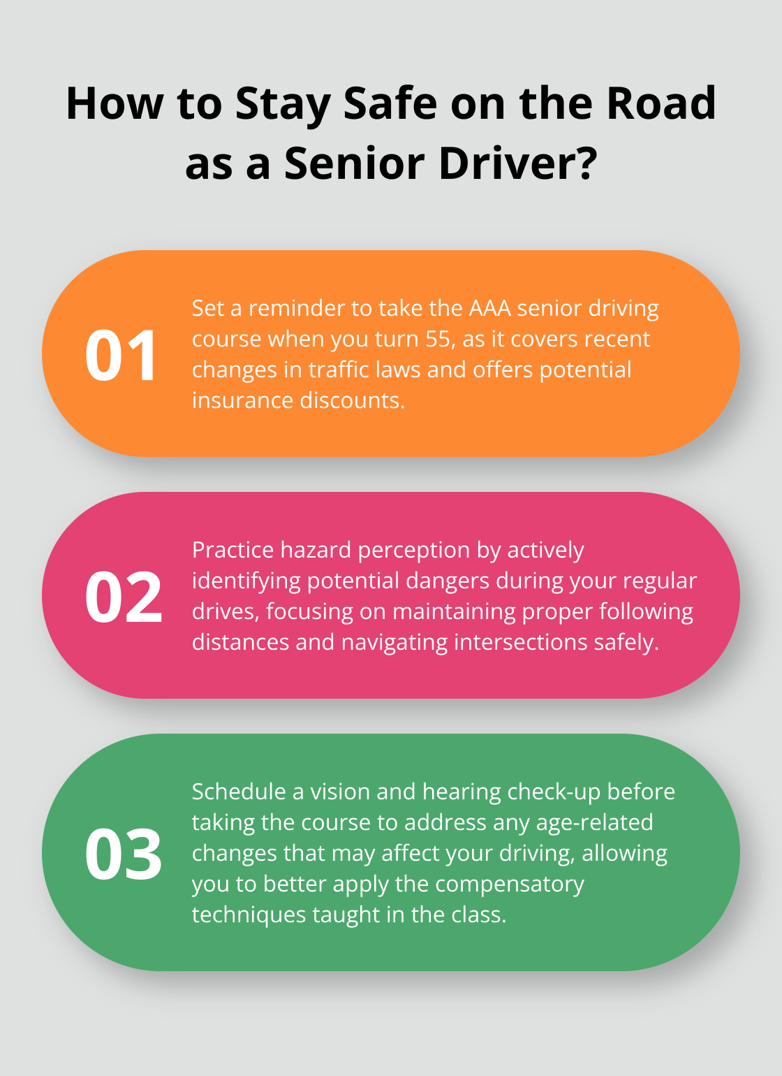 Infographic: How to Stay Safe on the Road as a Senior Driver? - aaa senior driving course