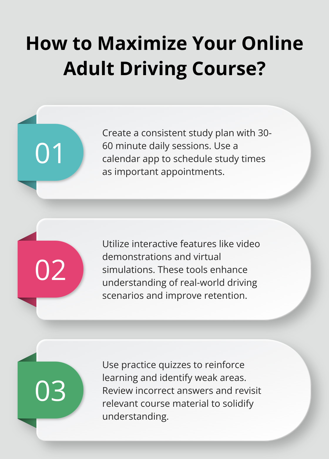 Infographic: How to Maximize Your Online Adult Driving Course? - adult driving online course