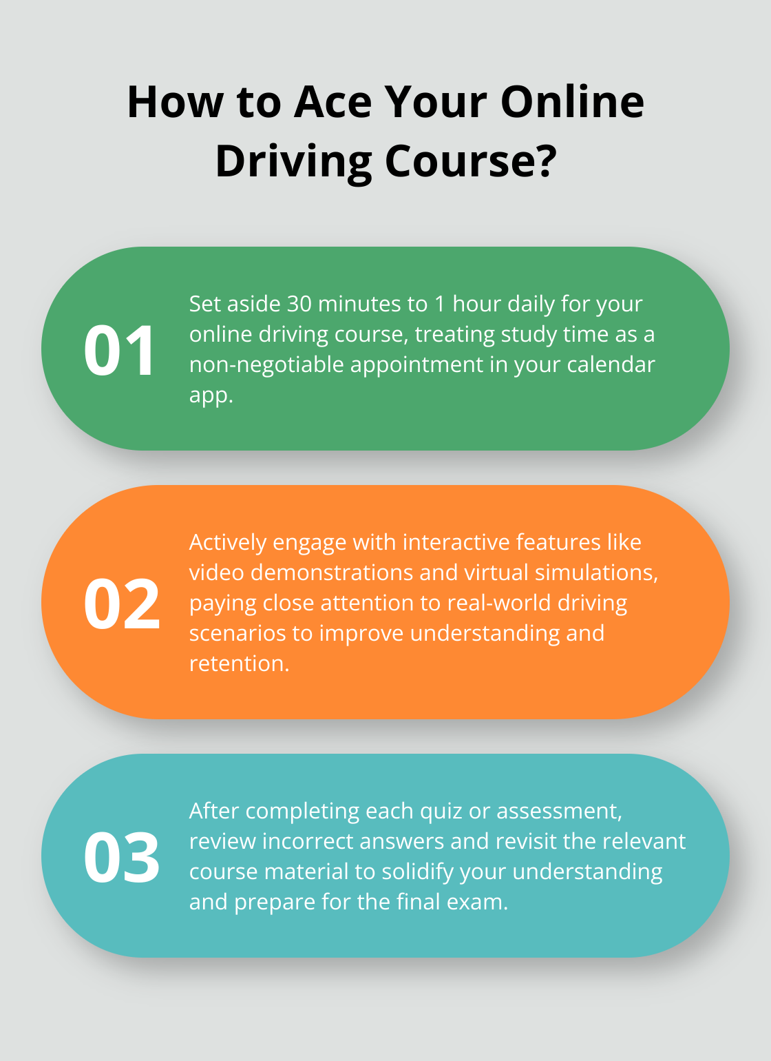 Infographic: How to Ace Your Online Driving Course? - adult driving online course