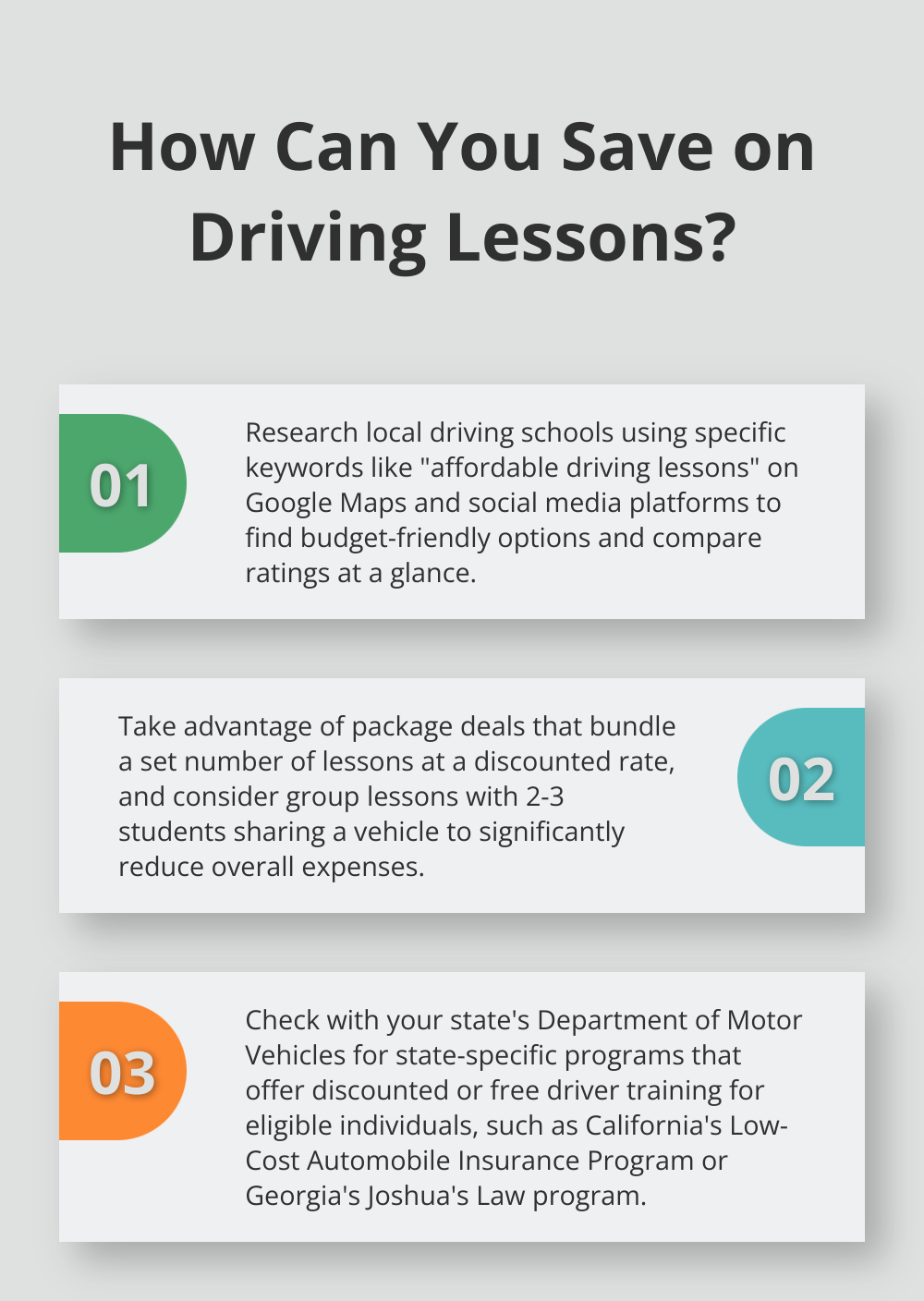 Infographic: How Can You Save on Driving Lessons? - affordable driver training