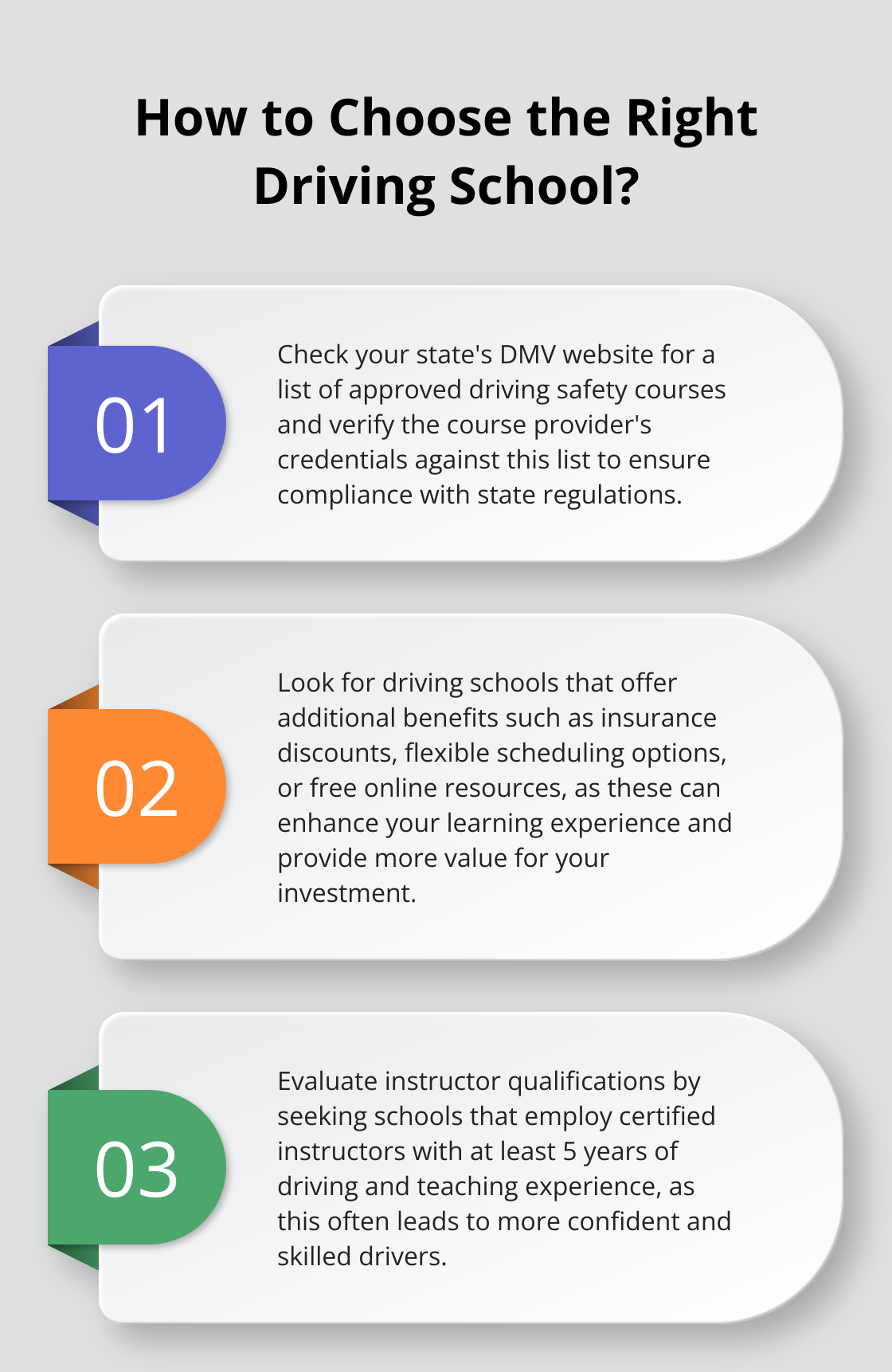 Infographic: How to Choose the Right Driving School?