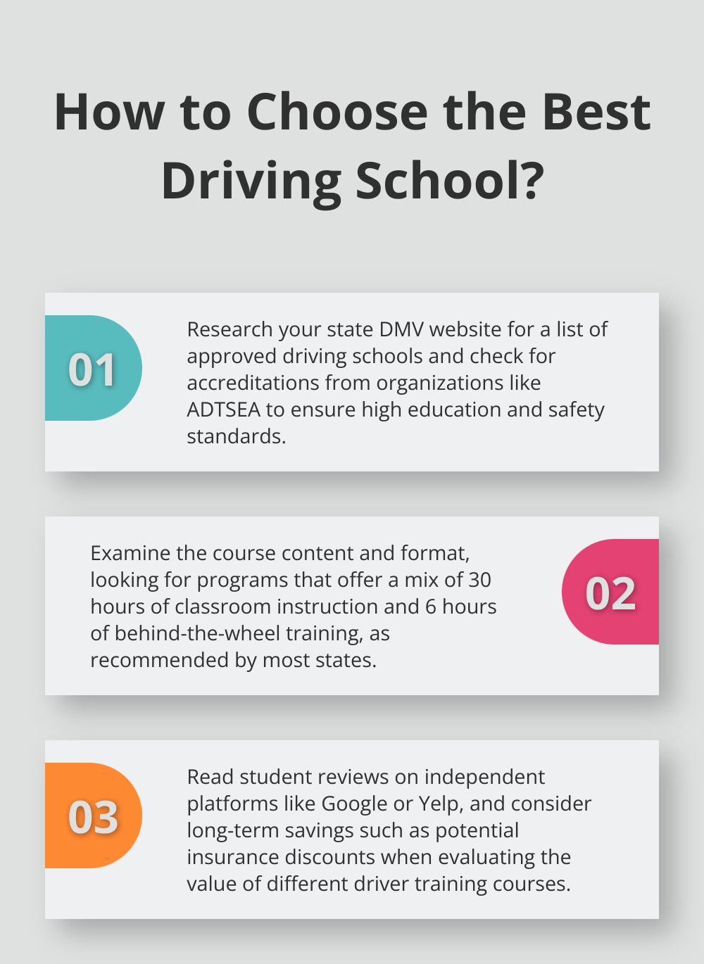 Infographic: How to Choose the Best Driving School?