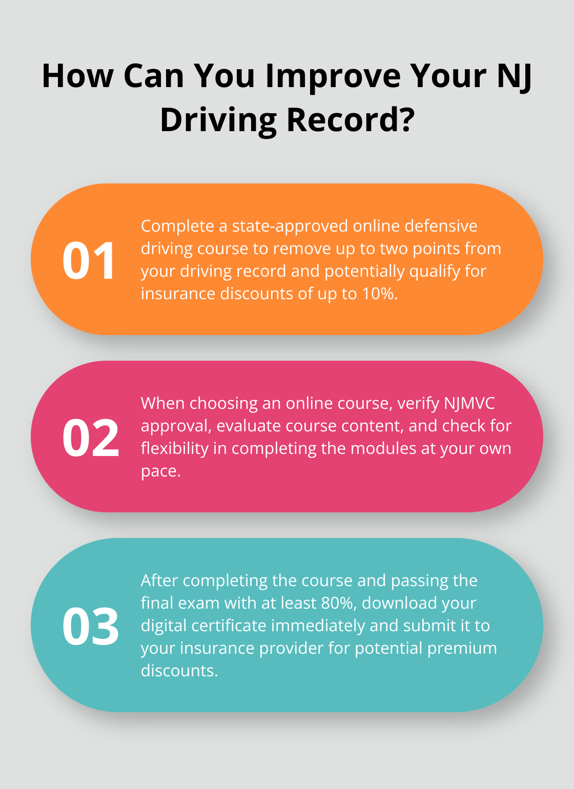 Infographic: How Can You Improve Your NJ Driving Record?