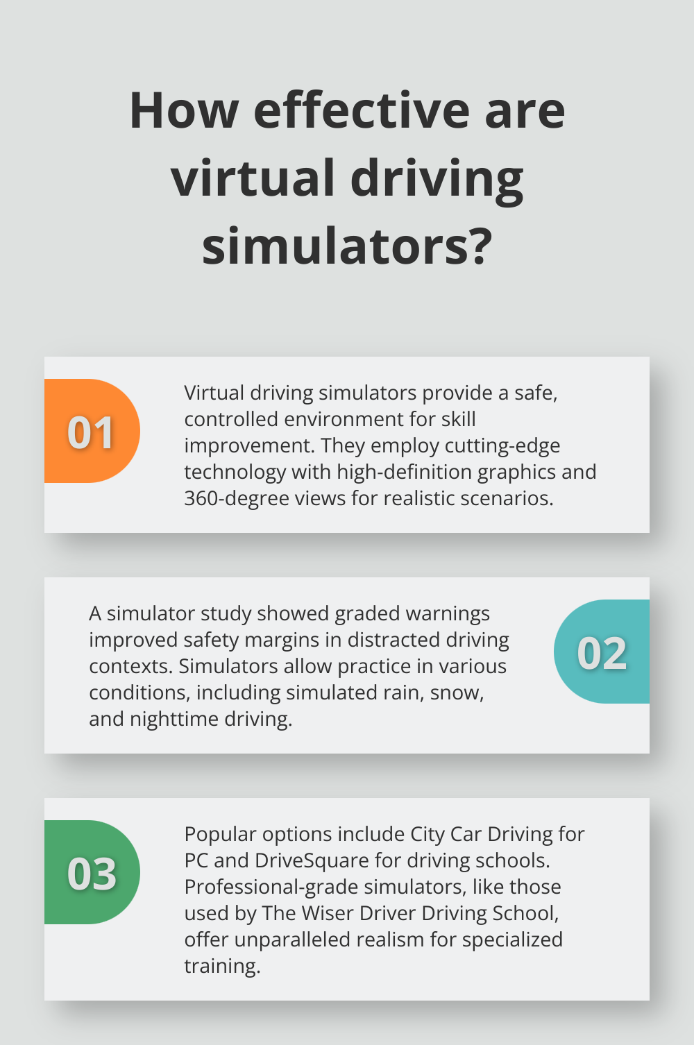 Infographic: How effective are virtual driving simulators?