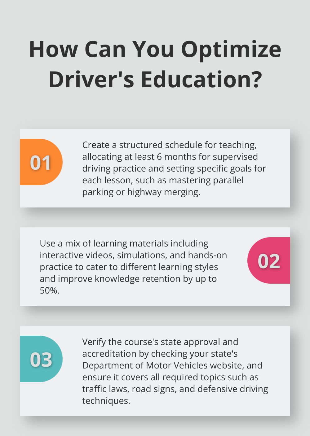 Infographic: How Can You Optimize Driver's Education?