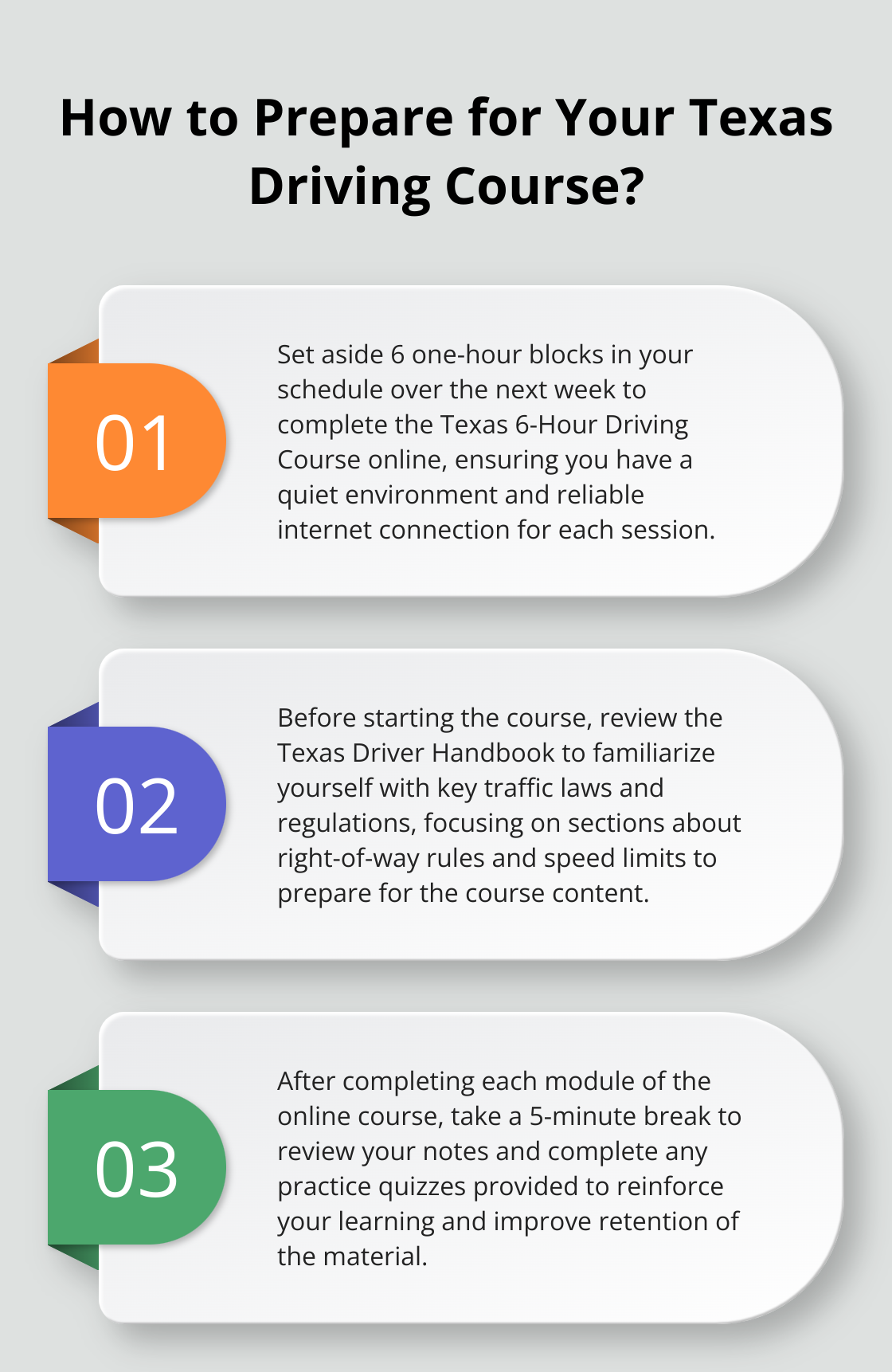 Infographic: How to Prepare for Your Texas Driving Course?