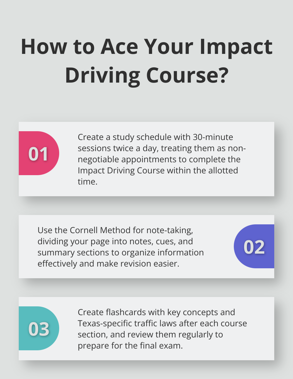 Infographic: How to Ace Your Impact Driving Course?