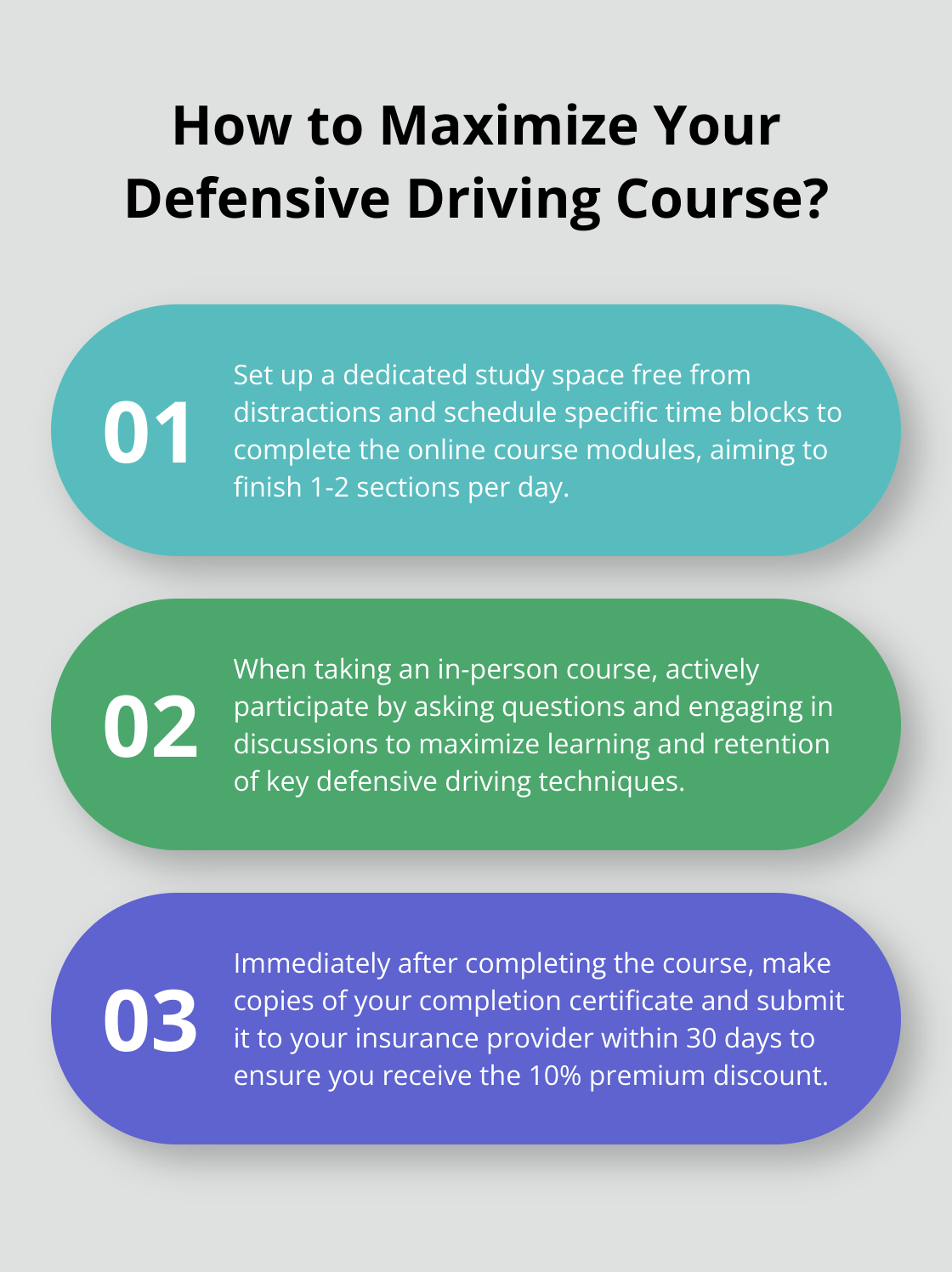 Infographic: How to Maximize Your Defensive Driving Course?